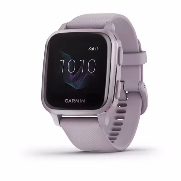 ساعت هوشمند گارمین مدل Venu Sq Metallic Orchid Aluminium Bezel with Orchid Case and Silicone Band