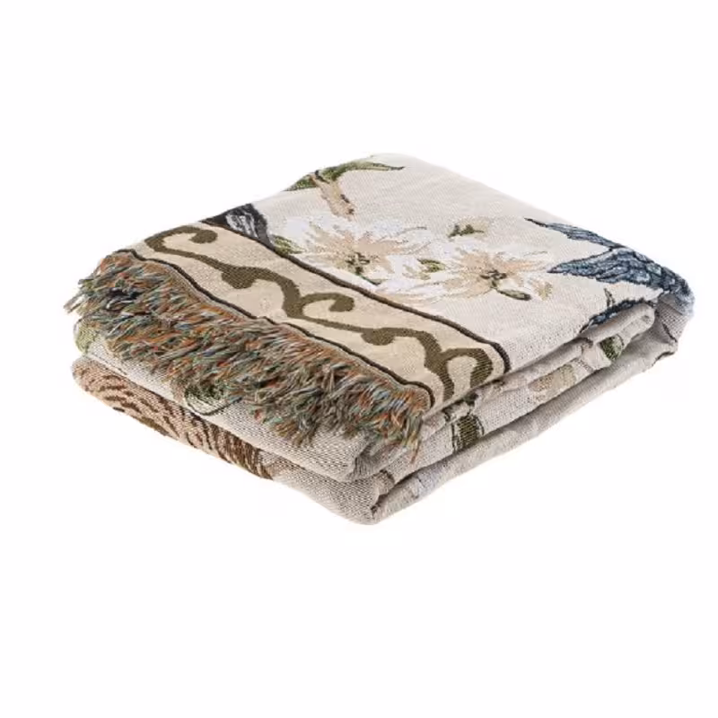 شال مبل و تخت طرح گلستان سایز 180×340 سانتی متر