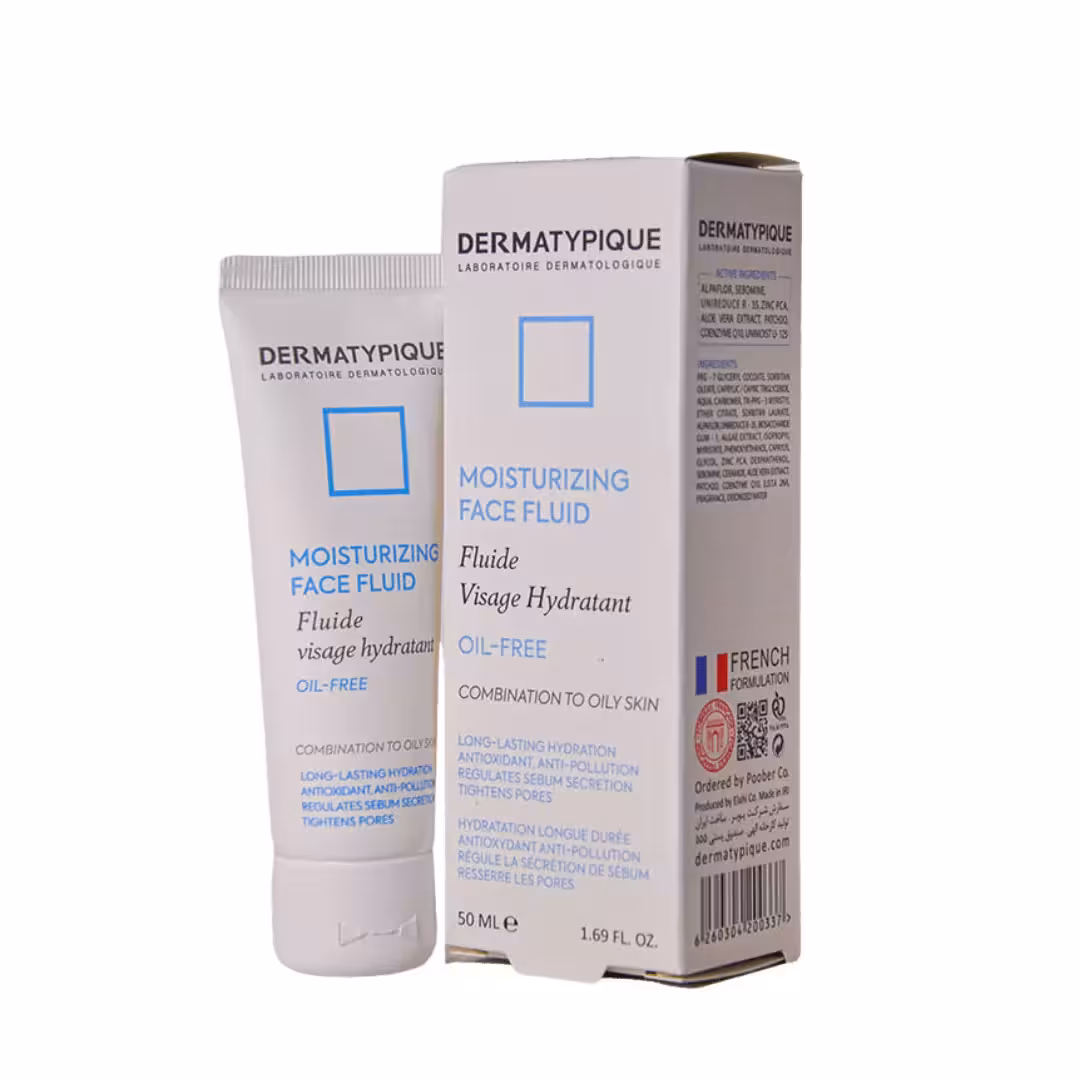 فلوئید مرطوب کننده و آبرسان پوست چرب درماتیپیک