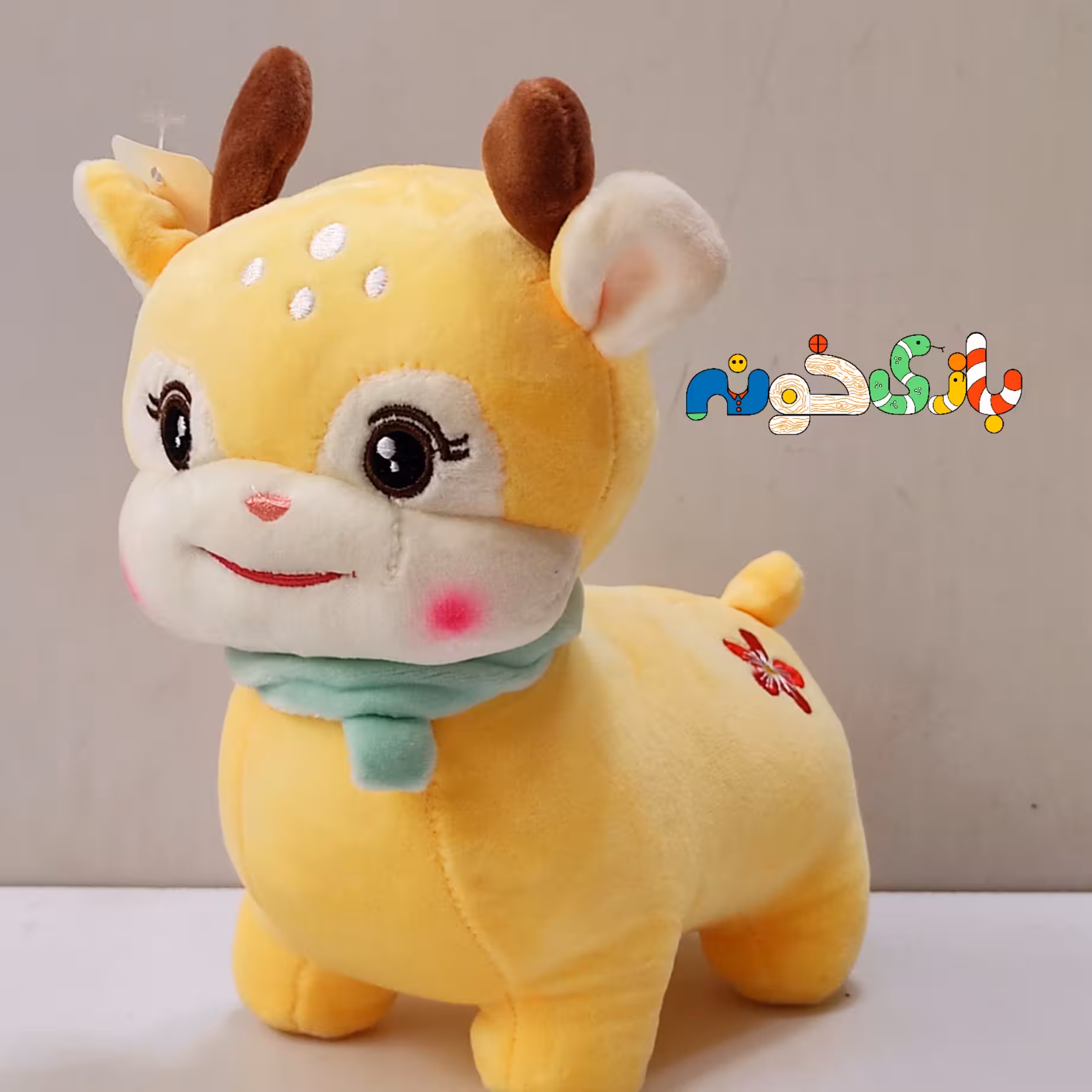 عروسک پولیشی گوزن ایستاده ارتفاع 20 سانت وارداتی