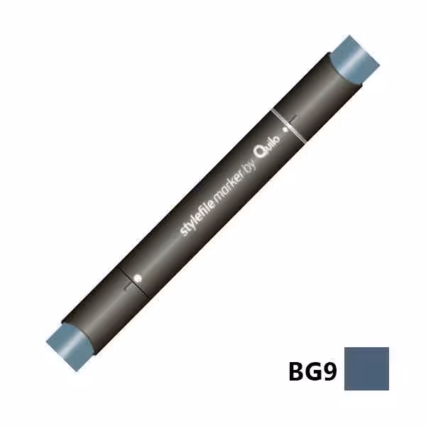 ماژیک راندو دوسر کوییلو کد BG9 مدل Stylefile (رنگ blue grey 9)