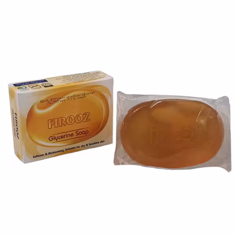 صابون گلیسیرینه فیروز مناسب پوست های خشک و حساس کودکان و بزرگسالان