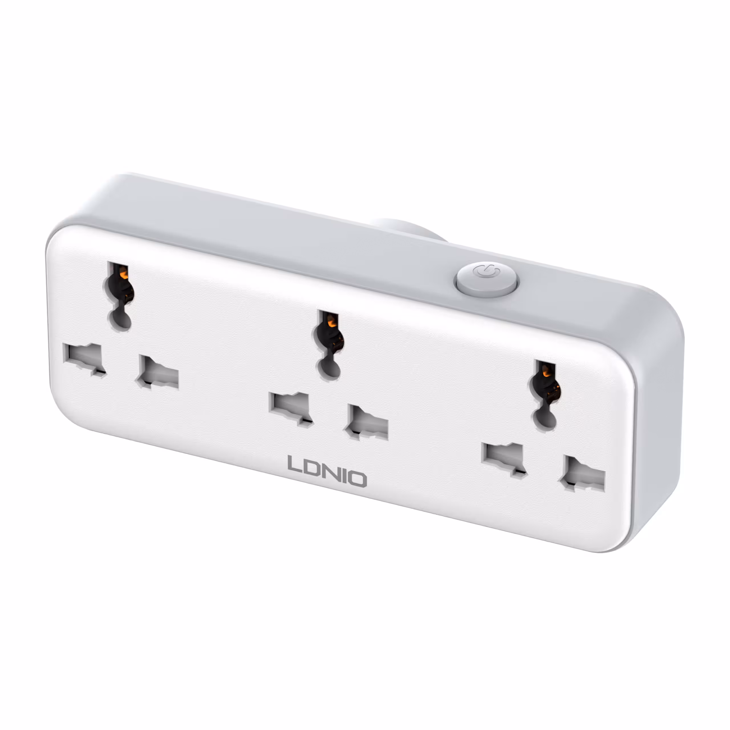 چندراهی برق الدینیو LDNIO SC3317 با 3 پریز AC، پورتهای Type-C و USB و چرخش 360 درجه