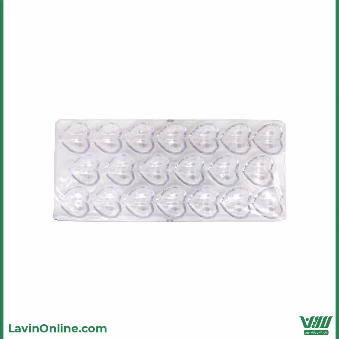 قالب پلی کربنات قلب اوریگامی (کد 18)