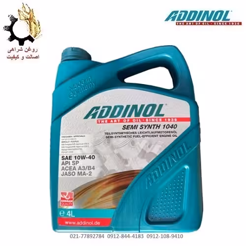 روغن موتور 10W-40 ادینول SP حجم 4 لیتر
