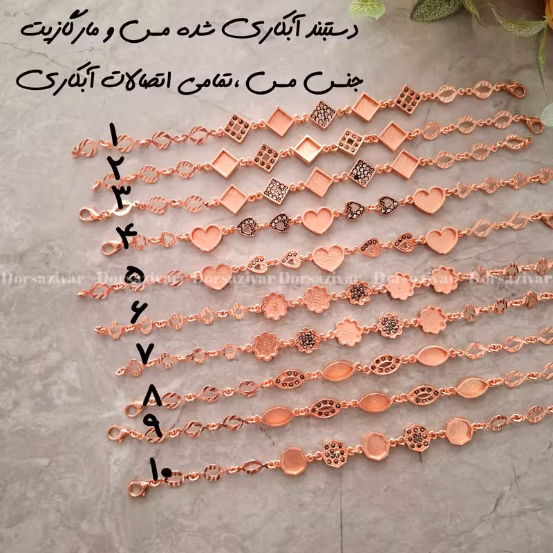 زیرساخت دستبند مس و مارگازیت آبکاری (نانو)