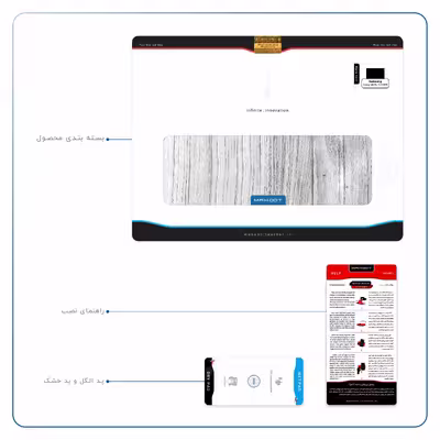 برچسب پوششی ماهوت مدل White Wood مناسب برای تبلت سامسونگ Galaxy Tab S5e 10.5 2019 T725
