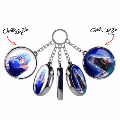 جاکلیدی خندالو طرح ریمورو تمپست انیمه اسلایم مدل دوطرفه کد 1559515604