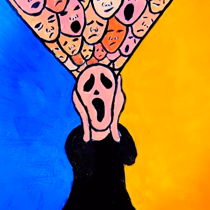 بشقاب سفالی دیوارکوب طرح جیغ