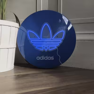 چراغ دیواری نئون دیزاین طرح Adidas-Logo_BL