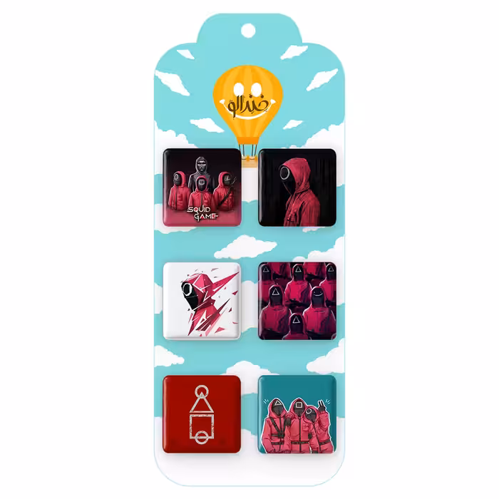 پیکسل خندالو مدل Squid Game کد 402A مجموعه 6 عددی