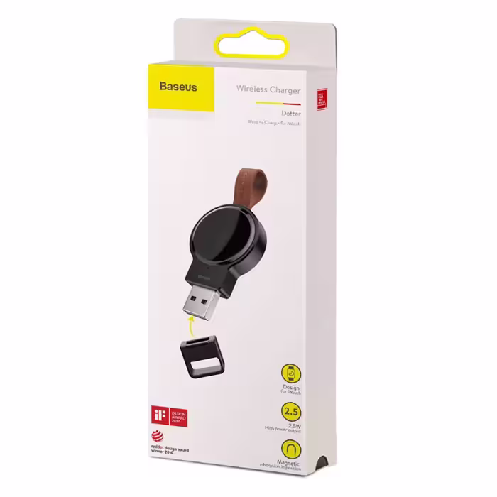 گیرنده شارژر بی سیم باسئوس مدل Dotter Wireless Charger for AP Watch