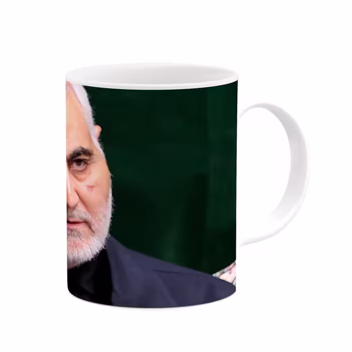ماگ طرح سردار شهید حاج قاسم سلیمانی  مدل mgp11717
