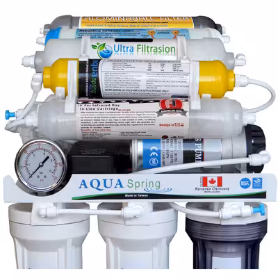 دستگاه تصفیه کننده آب آکوآ اسپرینگ مدل RO-NF7700 به همراه فیلتر تصفیه آب بسته 3 عددی