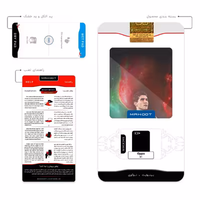 برچسب پوششی ماهوت مدل Ahmad Reza Abedzadeh مناسب برای گوشی موبایل اپو K1