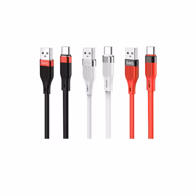 کابل تبدیل  USB به USB-C هوکو مدل U72 Silicone طول 1.2 متر