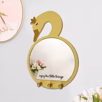 آینه دکوراتیو طرح قو مدل MKids57