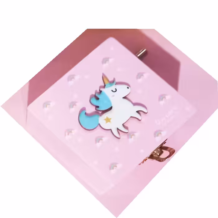 جعبه موزیکال مدل هندلی طرح یونیکورن کد 01