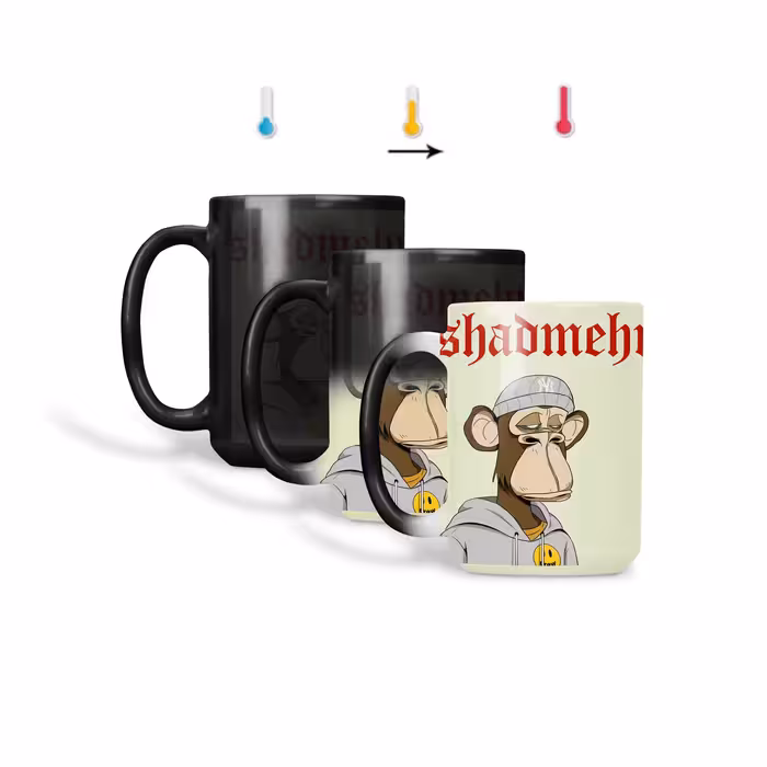 ماگ حرارتی طرح اسم شادمهر مدل میمون