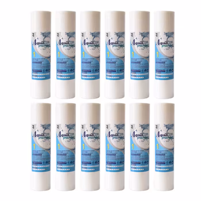 فیلتر دستگاه تصفیه آب آکوا پیورست مدل PP 1201 NEW الیافی مجموعه 12 عددی