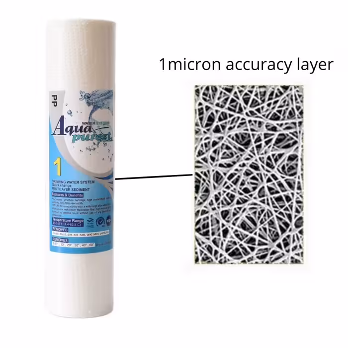 فیلتر دستگاه تصفیه آب آکوا پیورست مدل RO FILTER 03 مجموعه 6 عددی