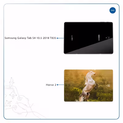 برچسب پوششی ماهوت مدل Horse-2 مناسب برای تبلت سامسونگ Galaxy Tab S4 10.5 2018 T835