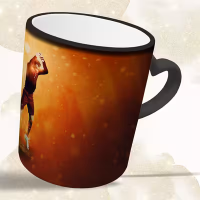 ماگ حرارتی مدل دسته قلبی طرح رونالدو کد 138