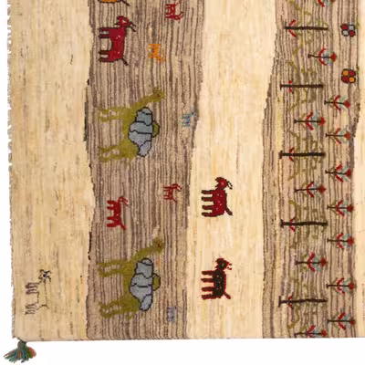 گبه دستباف ذرع و نیم سی پرشیا کد 122171