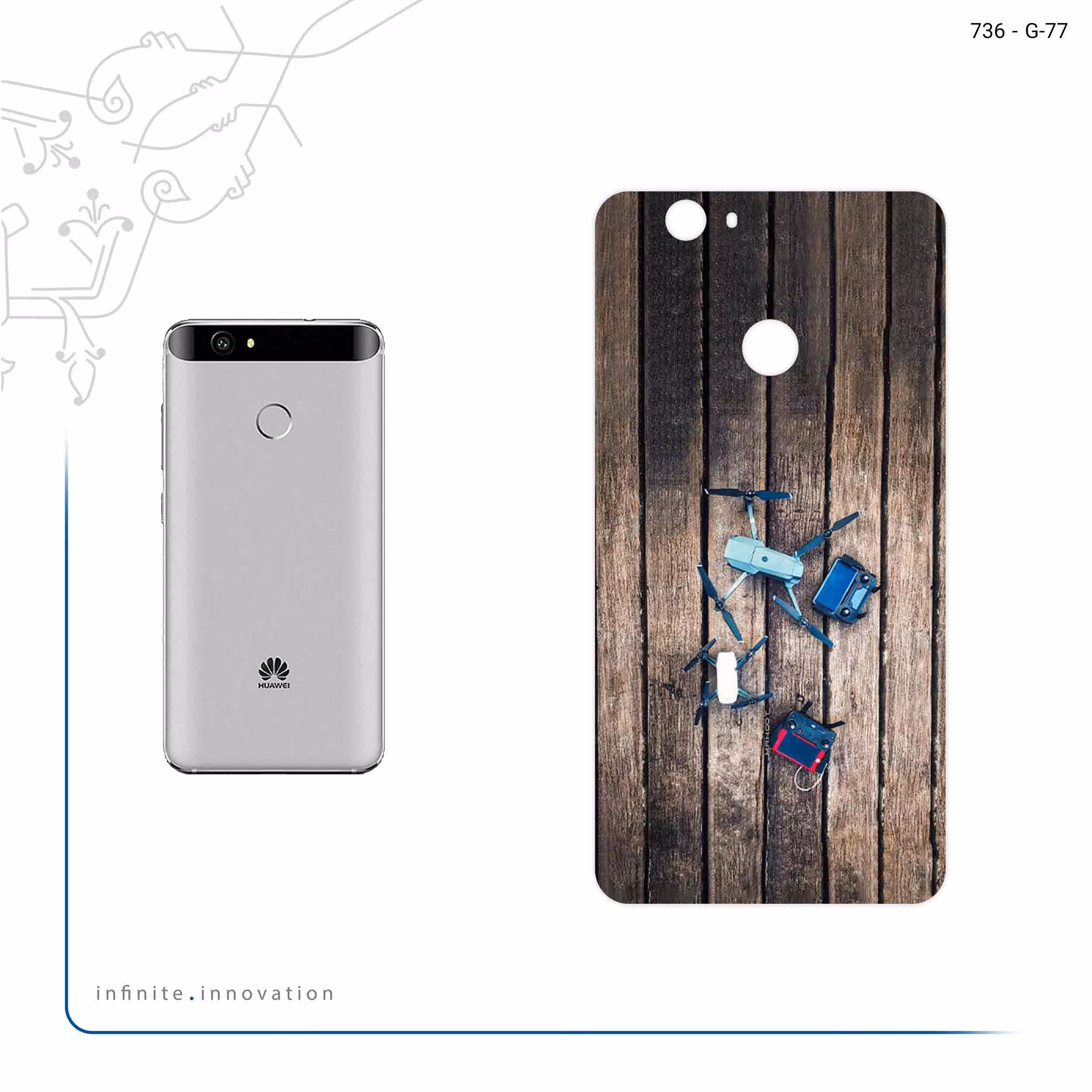 برچسب پوششی ماهوت مدل Drone مناسب برای گوشی موبایل هوآوی Nova