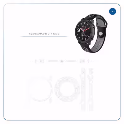 برچسب ماهوت طرح Gloss Transparent مناسب برای ساعت هوشمند شیایومی Amazfit GTR 47mm