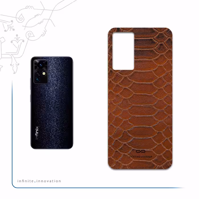 برچسب پوششی ماهوت مدل Brown-Snake-Leather مناسب برای گوشی موبایل اینفینیکس Zero X