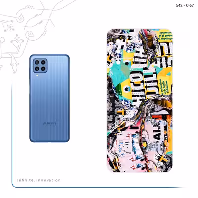 برچسب پوششی ماهوت مدل Collage of Teared Paper مناسب برای گوشی موبایل سامسونگ Galaxy M22