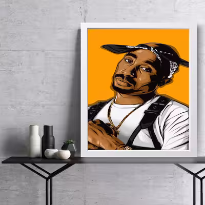 تابلو مدل توپاک 2pac کد G14-18