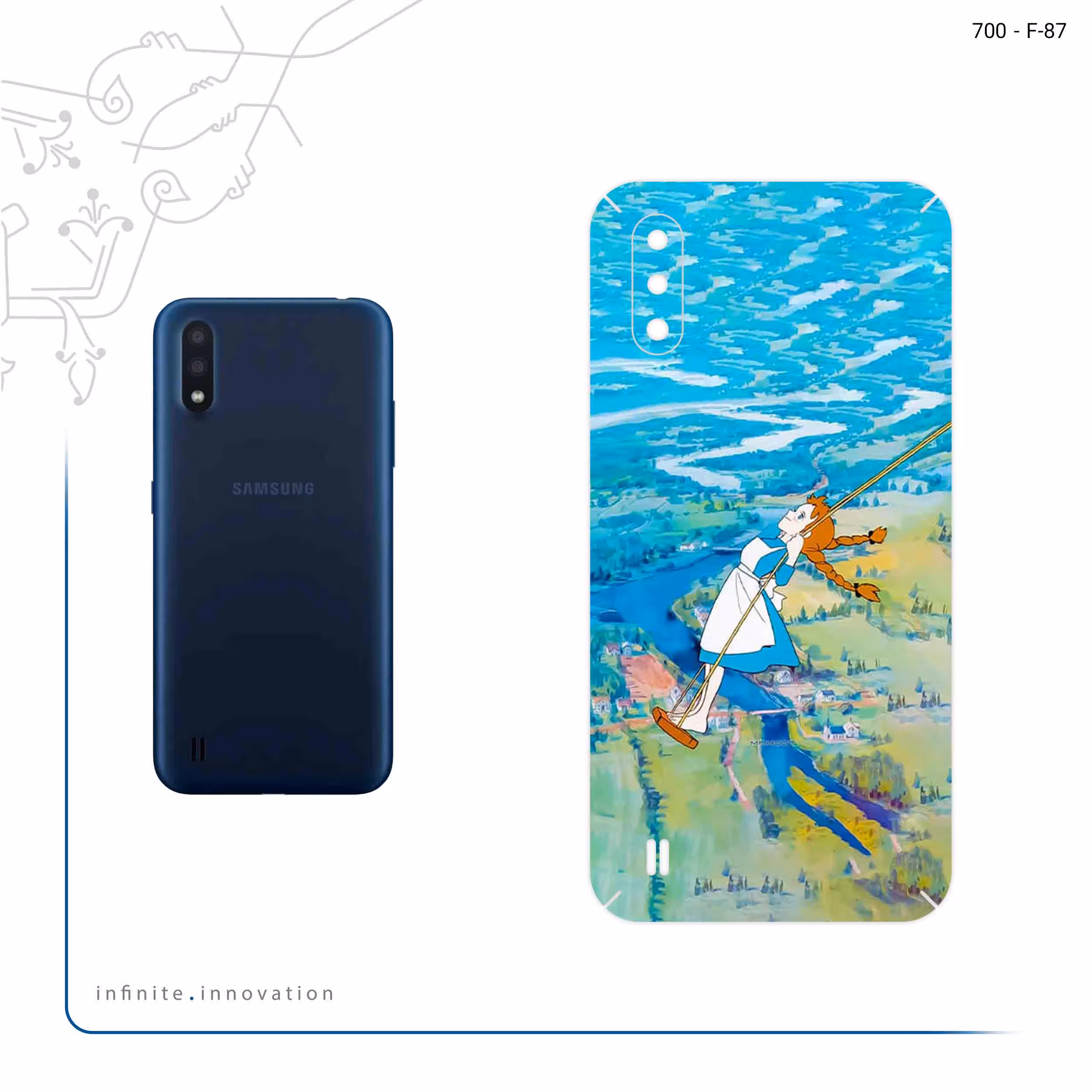 برچسب پوششی ماهوت مدل Anne Of Green Gables مناسب برای گوشی موبایل سامسونگ Galaxy M01