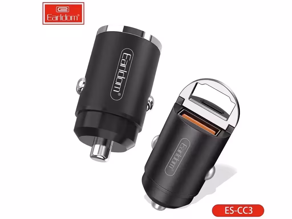 شارژر فندکی فست شارژ ماشین تایپ سی ارلدام ES-CC3