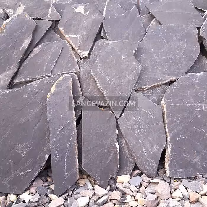 سنگ لاشه ورقه ای طوسی بنفش