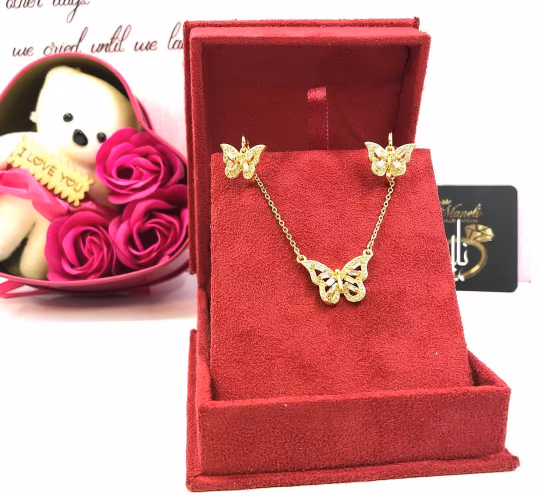 نیم ست پروانه رنگ ثابت zj