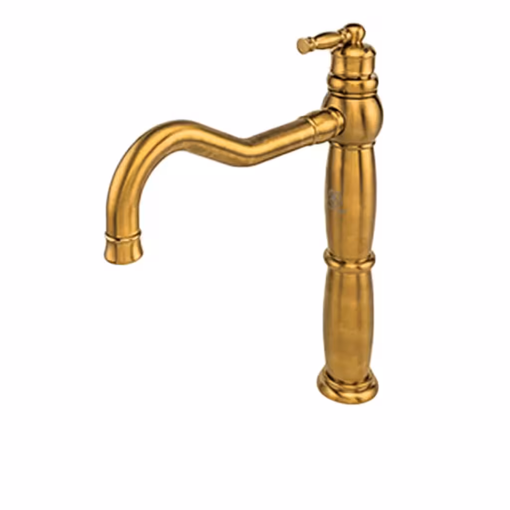 شیر ظرفشویی قهرمان مدل آنتیک طلایی مات