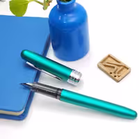 خودنویس پلاتینیوم پلیسیر سبز آبی PLATINUM Plaisir Teal green 45