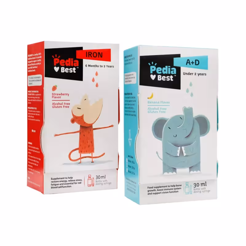 پک ویتامین AD و آهن کودکان پدیابست – تامین آهن و ویتامین A و D کودک
