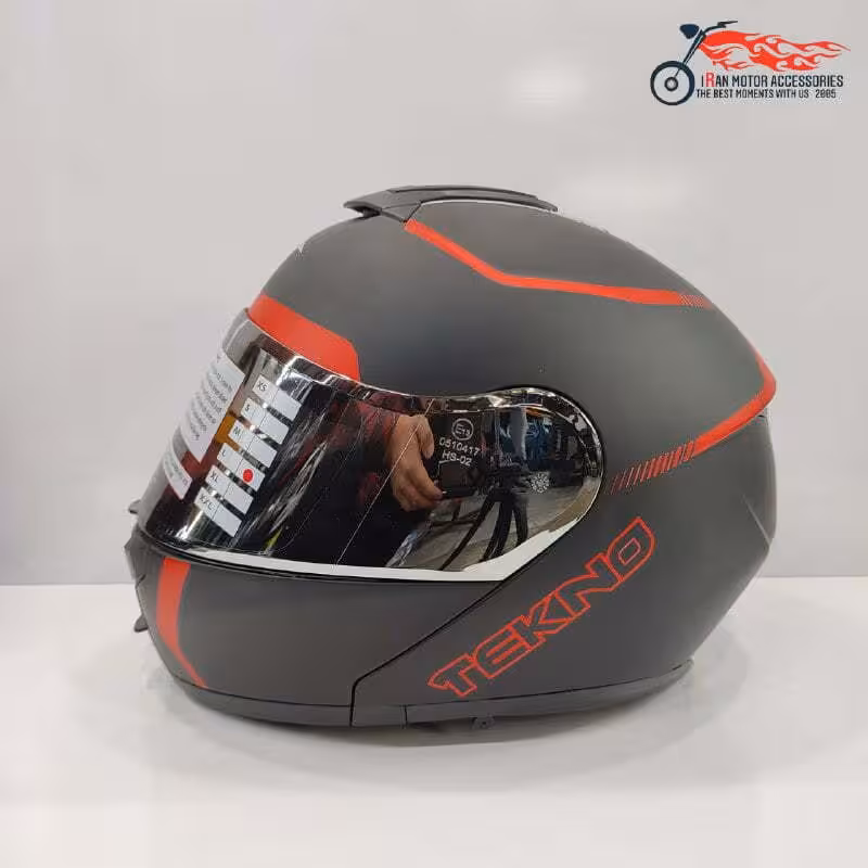 کلاه کاسکت فک متحرک تکنو TEKNO کد 516