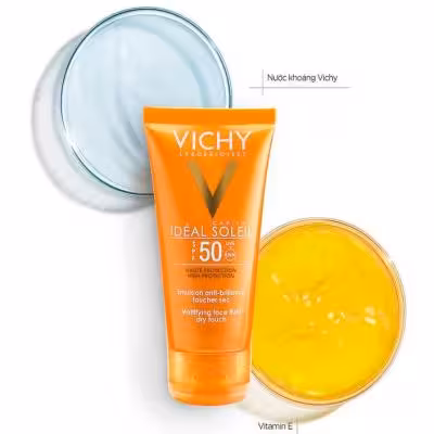 کرم ضد آفتاب ویشی بی رنگ spf50 vichy