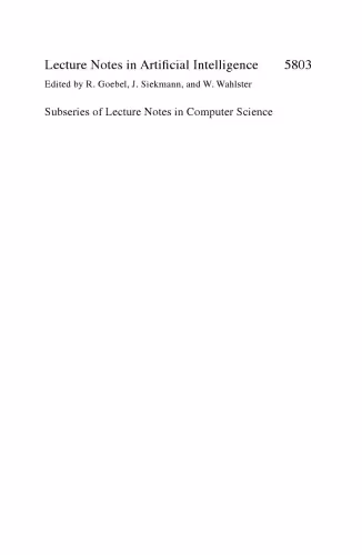 خرید و دانلود نسخه کامل کتاب KI 2009: Advances in Artificial Intelligence: 32nd Annual German Conference on AI, Paderborn, Germany, September 15-18, 2009. Proceedings