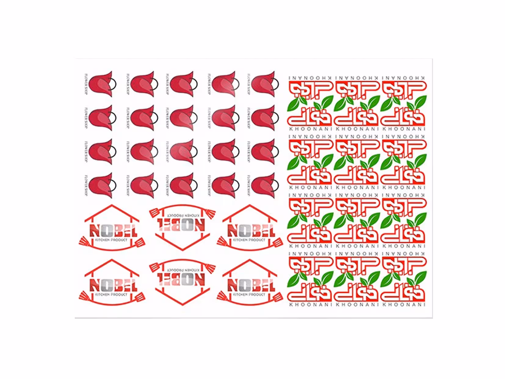 شیت لیبل 50 – 35 سلفون مات(جنس لیبل – نیمه مات)