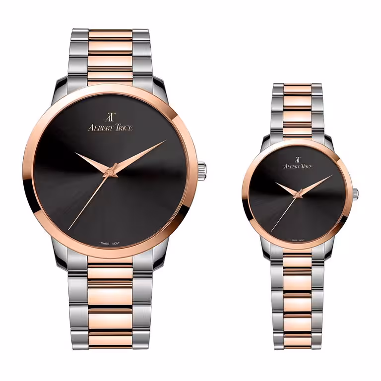 ساعت مچی ست آلبرت ترایس کد AT20342-17HM و AT20341-07HM
