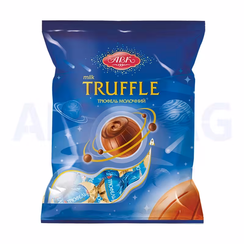 شکلات ترافل توپی با طعم شیری اوکراینی ABK Truffle وزن 165 گرمی