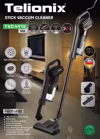 جارو عصایی سیم دار تلیونیکس مدل TVC4918