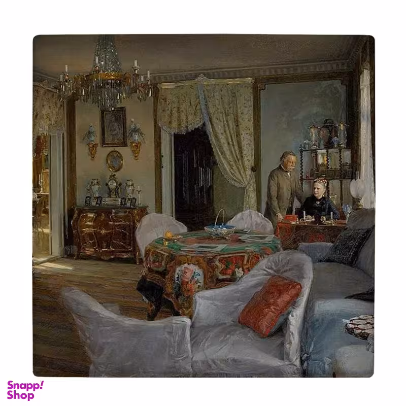 زیر لیوانی طرح نقاشی خانه اشرافی کد 3672423_1707