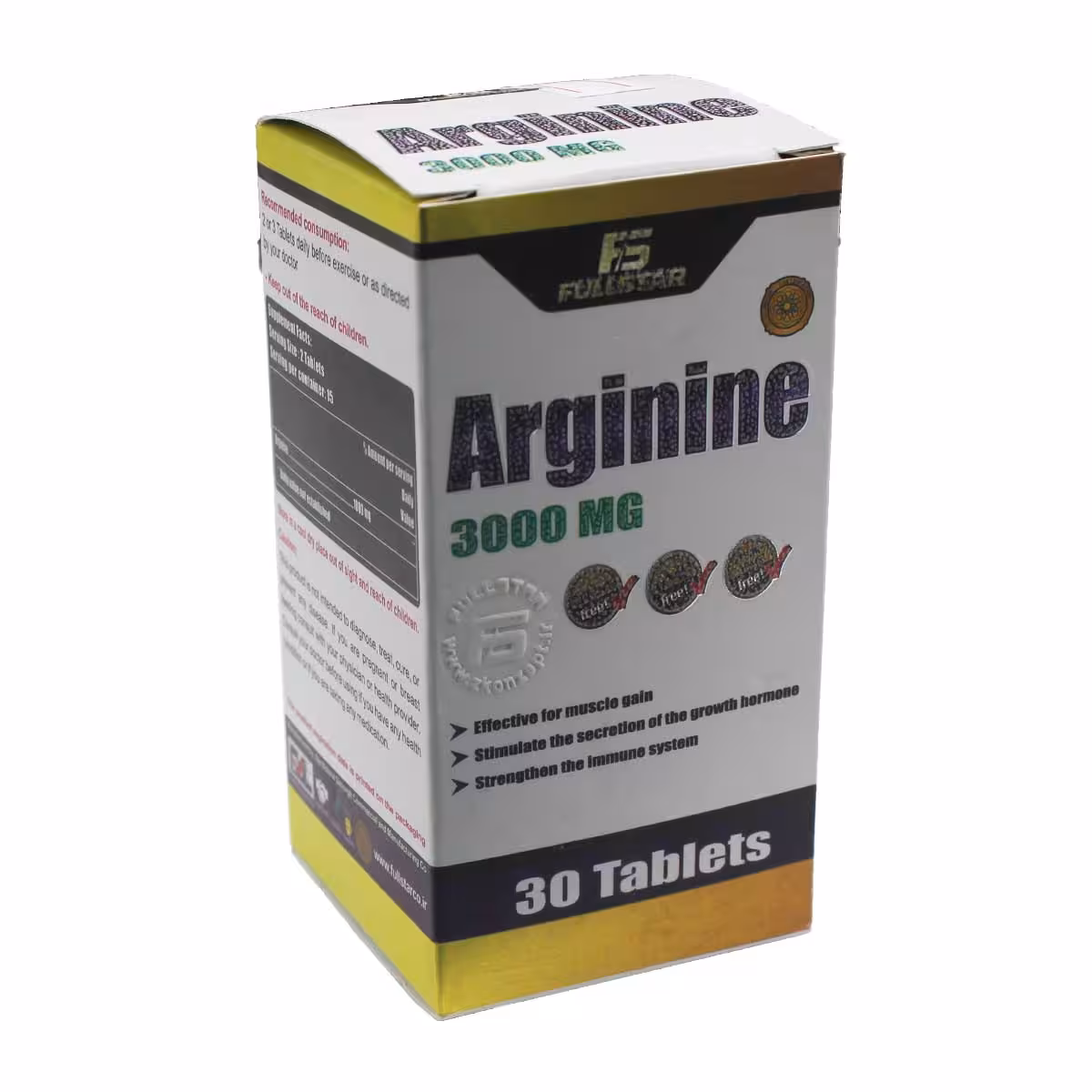 قرص آرژینین 3000 میلی گرم فول استار