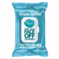 دستمال مرطوب پاک کننده آرایش دافی مدل هیدرا واتر درب دار 55 برگ